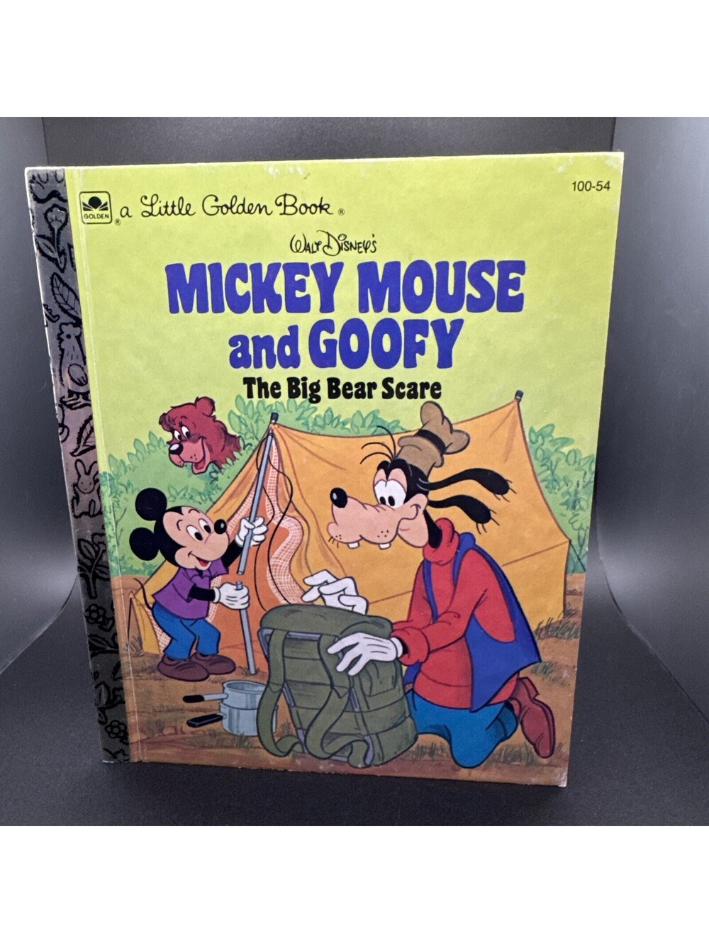 Mickey Mouse And Goofy The Big Bear a Little Golden Book Vintage 1978